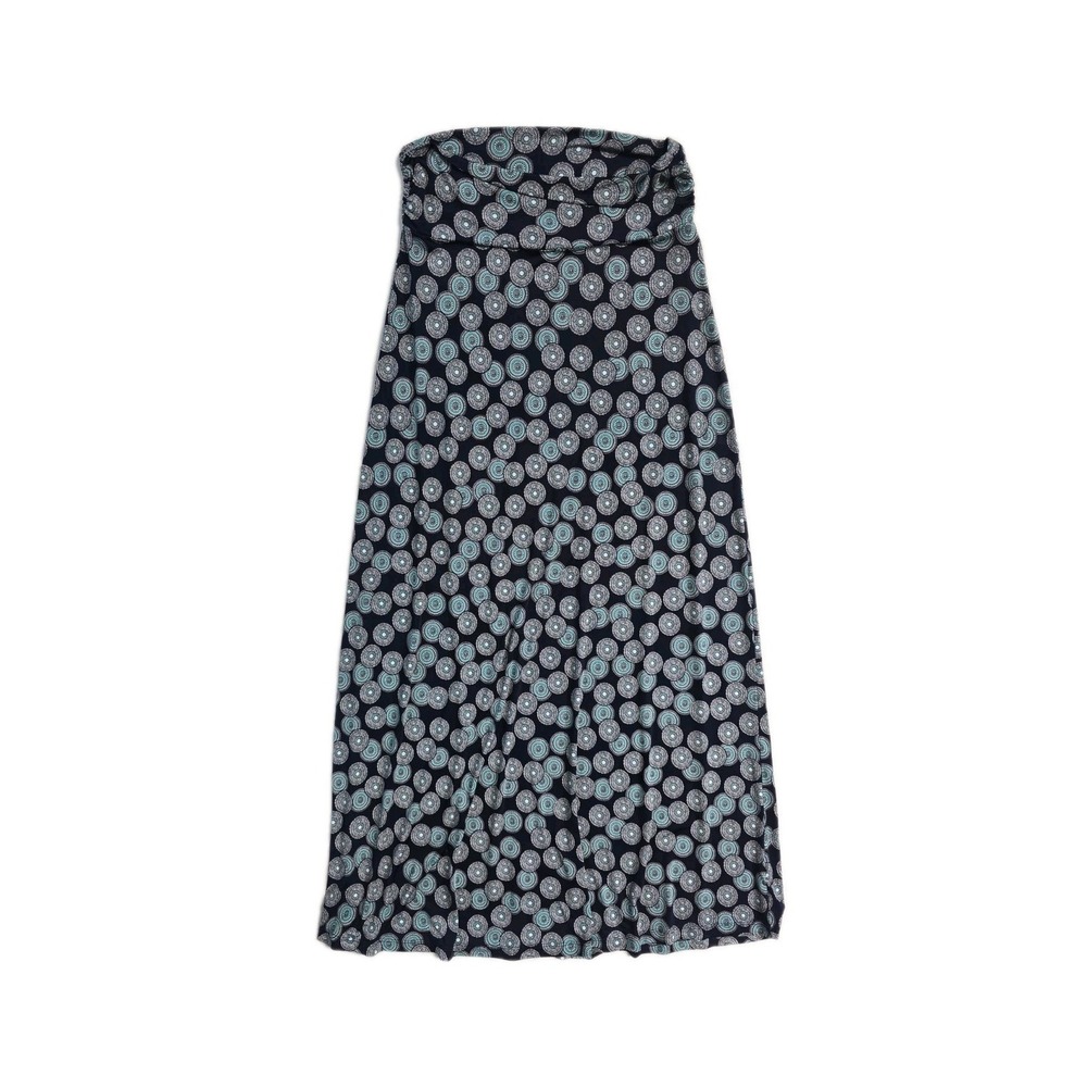 Gilli Maxi Skirt Women's Medium Blue Mandala Geometric Floral Stretch